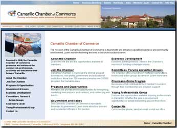 Camarillo Chamber of Commerce screen shot 2