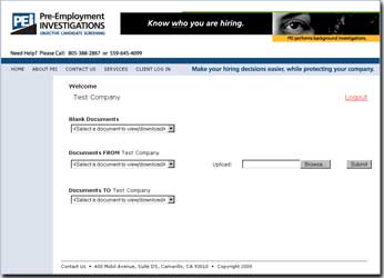Pre-Employment Investigations, Inc. screen shot 2